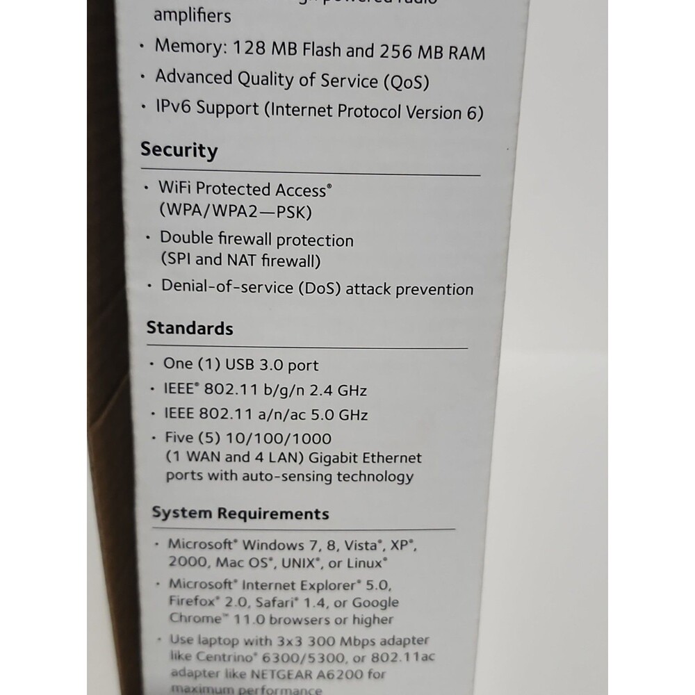 NETGEAR R6250 Smart WiFi Router AC1600 Dual Band Gigabit - Picture 6 of 13